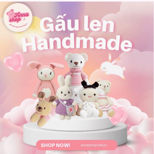 Gấu bông len handmade Baby Lunny Lace capture