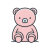pngtree pink teddy bear icon vector png image 6916784